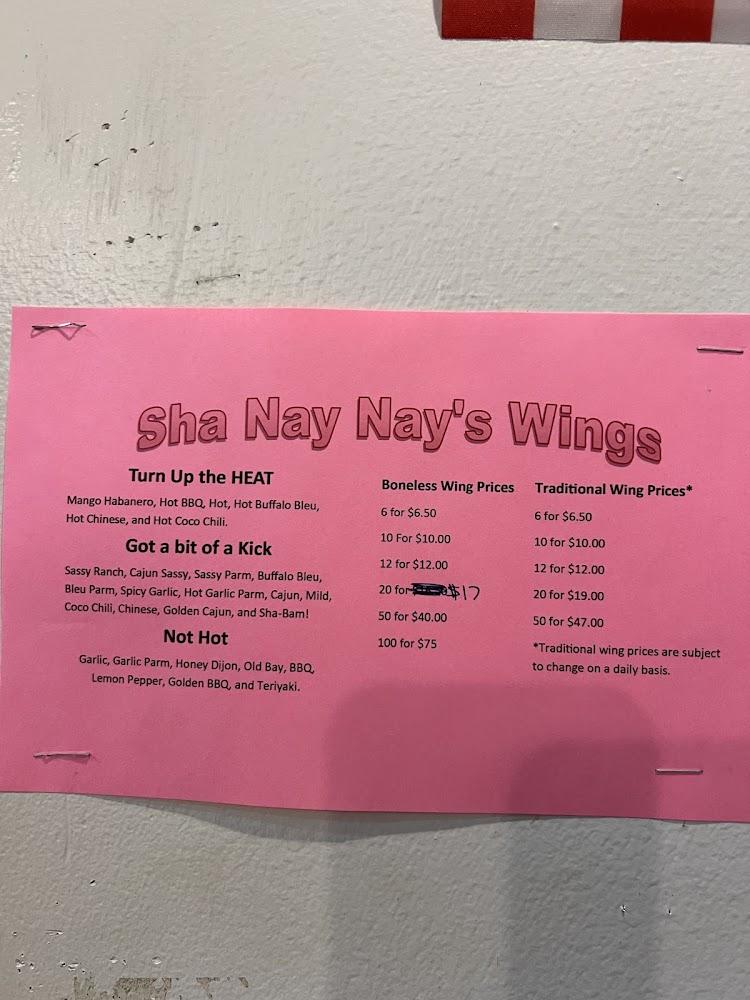 Sha Nay Nay's Pizza Menu image 4